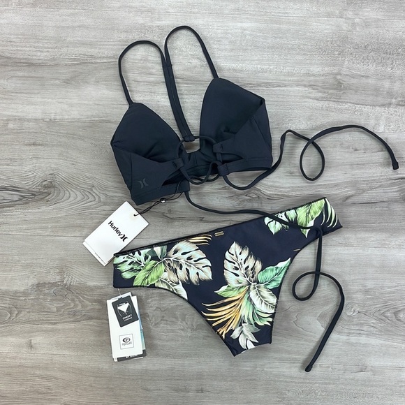 ☀️HURLEY ☀️RIP CURL☀️ ADJUSTABLE SURF TOP PALMETTO CHEEXY HIPSTER BIKINI - Picture 12 of 15